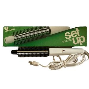 WINDMERE The Set Up Electric Curling Brush 3/4” Rod Thermal Bristles Vintage